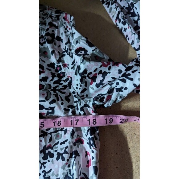 UNTUCKit Simone Tie‎ Waist Floral Button Front Cotton Stretch Shirt Dress Size 4 - Picture 9 of 10